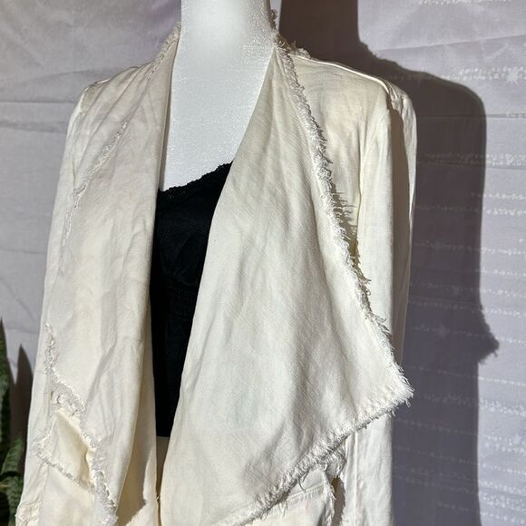 Free People open front waterfall cardigan jacket - Picture 2 of 8